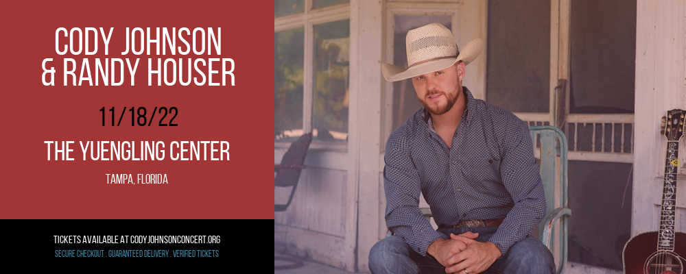 Cody Johnson & Randy Houser at Cody Johnson Concert Tickets