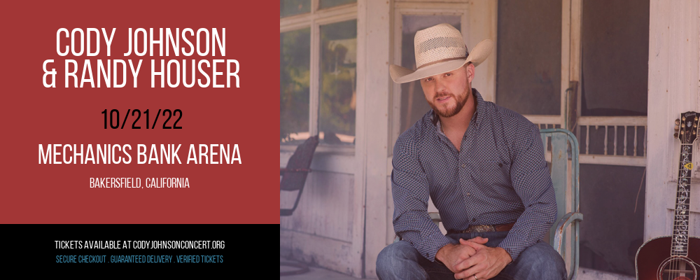 Cody Johnson & Randy Houser at Cody Johnson Concert Tickets