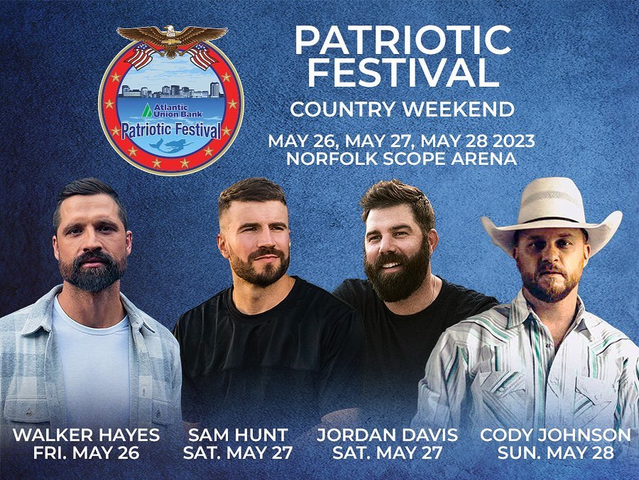 Patriotic Festival: Walker Hayes, Sam Hunt & Cody Johnson - 3 Day Pass at Cody Johnson Concert Tickets