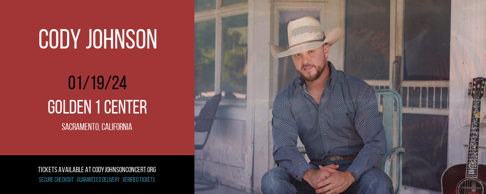 Cody Johnson at Golden 1 Center at Golden 1 Center