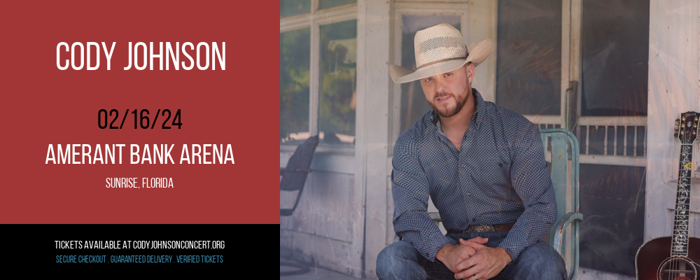 Cody Johnson at Amerant Bank Arena at Amerant Bank Arena